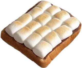 🤩 S'more, Toast, Chamallow, Chocolat, Dessert, Nourriture, Sucré telegram sticker