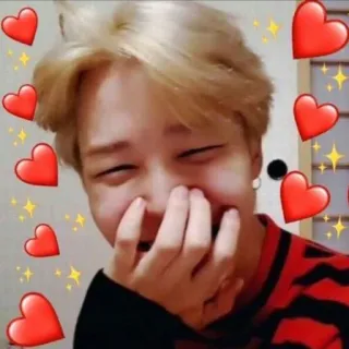❤️ Jimin Jimin, BTS, K-pop, heart, idol, singer, cute telegram sticker