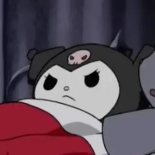 😠 Kuromi Kuromi, Sanrio, Anime, Desenho animado, Personagem whatsapp sticker