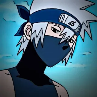 📛 Kakashi Naruto 卡卡西, 火影忍者, 动漫, 漫画, 忍者, 角色 telegram sticker