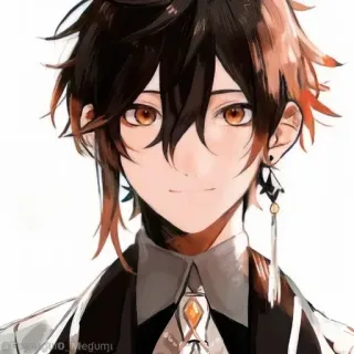 💠 Zhongli Genshin Impact anime, genshin impact, zhongli, video game character whatsapp sticker