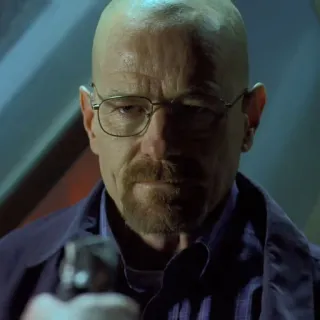 🧪 Walter White Breaking Bad tv show, crime, gun, meth, drama, serious, breaking bad, walter white telegram sticker