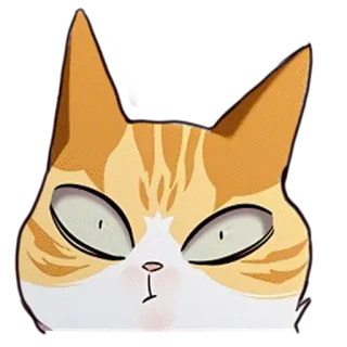 🤨 kucing, hewan, lucu, peliharaan, stiker telegram sticker