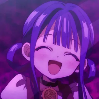 ✖ Yashiro Nene Toilet-bound Hanako-kun Anime, Mangá, Yashiro Nene, Personagem, Sorriso telegram sticker