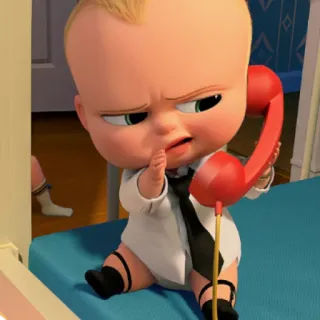 📞 The Boss Baby Baby, Cartoon, Chef, Handy, Anzug telegram sticker