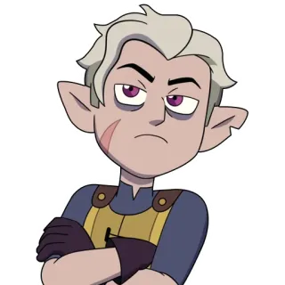 😒 Hunter The Owl House Hunter, The Owl House, Dibujos animados, Fantasía, Grimwalker telegram sticker