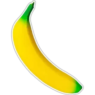 🍌 banana, frutta, cibo, giallo, frutta tropicale, sano whatsapp sticker