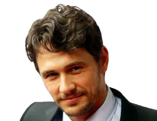 😊 James Franco attore, celebrità, ritratto telegram sticker