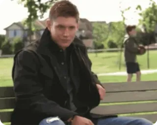🌟 Dean Winchester Supernatural 남자, 텔레비전, 배우, 초자연, 딘 윈체스터 telegram sticker