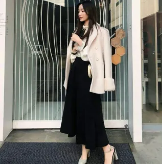 🫐 woman, coat, fashion, style, outfit, dress, skirt, clothing telegram sticker