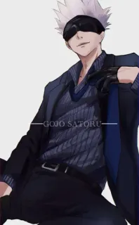 🙂 Gojo Satoru GOJO SATORU anime, manga, gojo, jujutsu kaisen, satoru whatsapp sticker
