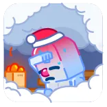 🥵 sticker, cartoon, character, sad, winter, christmas telegram sticker