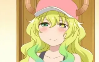 🙃 Lucoa Miss Kobayashi's Dragon Maid Anime, Naga, Lucoa, Kawaii, Chibi telegram sticker