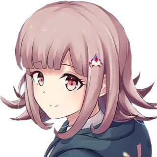 🙂 Chiaki Nanami Danganronpa anime, video game, cute, character, girl telegram sticker