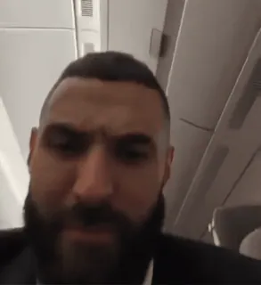🤨 Karim Benzema Professional Football telegram sticker