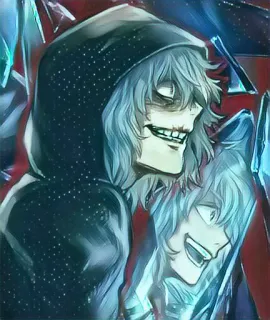 😆 Shigaraki Tomura My Hero Academia anime, villain, shigaraki, my hero academia, fanart, horror telegram sticker