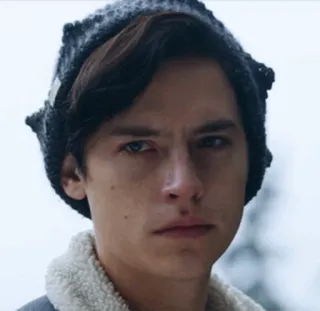 💸 Jughead Jones Riverdale teen drama, tv show, Jughead Jones, Cole Sprouse, character, hat, winter fashion telegram sticker