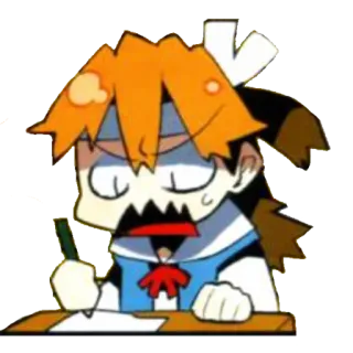 🔹 Anime, Dibujos animados, Impactado, Escritura, Personaje, Dibujo telegram sticker