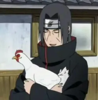 🍥 Itachi Uchiha Naruto Аниме, Итачи, Учиха, Курица telegram sticker