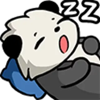 😴 ZZ dormindo, sono, desenho animado, animal, fofo, cachorro telegram sticker