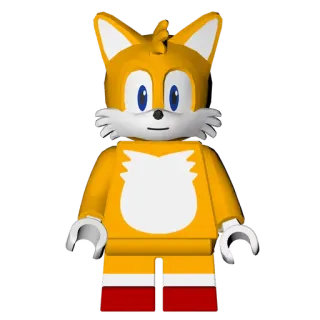 🔋 Tails レゴ, ソニック・ザ・ヘッジホッグ, ビデオゲーム, アニメ, キャラクター, キツネ, テイルス telegram sticker
