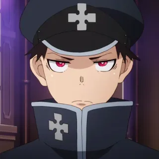 🔥 Shinra Kusakabe Fire Force anime, fire force, shinra kusakabe, anime character, manga telegram sticker