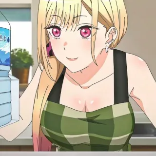 👒 Marin Kitagawa My Dress-Up Darling アニメ, キャラクター, 喜多川海夢, その着せ替え人形は恋をする, 可愛い, ワイフ telegram sticker