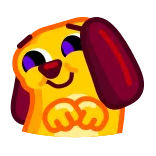 😊 cachorro, fofo, animal, desenho animado, emoji, arte digital whatsapp sticker