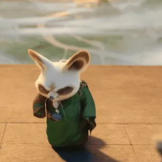 🥋 Master Shifu Kung Fu Panda 动画, 动物, 功夫熊猫, 师父, 卡通, 拟人, 武术, 动画角色 whatsapp sticker