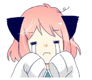 😭 Anya Forger Spy x Family Anime, Ragazza, Triste, Piangendo, Carina, Spy x Family, Anya, Forger whatsapp sticker