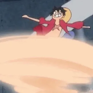 🤌 Monkey D. Luffy One Piece Anime, One Piece, Monkey D. Luffy, Luffy, Kreskówka whatsapp sticker