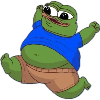 🌟 Pepe the Frog pepe, rana, carino, meme, felice telegram sticker
