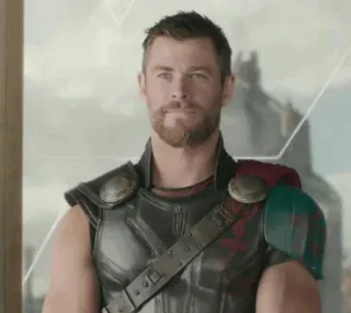 😐 Thor Thor, Marvel, Super-herói, Asgardiano, Chris Hemsworth, Vingador telegram sticker