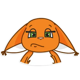 😐 squirrel, cartoon, orange, mammal, animal, cute telegram sticker