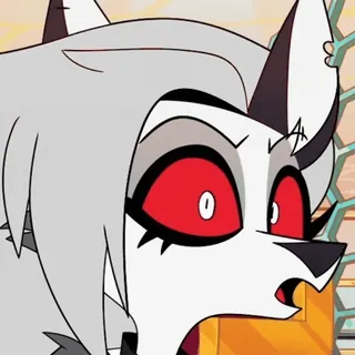 😬 Loona Helluva Boss ヘルハウンド, ヘルヴァボス, カートゥーン, ルーナ telegram sticker