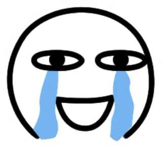 😭 piangere, emoji, triste, lacrime, faccia telegram sticker