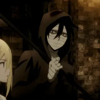 🩸 Isaac Foster Angels of Death anime, Isaac Foster, Angels of Death, scythe, horror, Zack telegram sticker