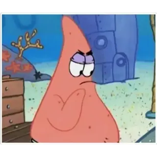 😈 Patrick Star SpongeBob SquarePants Патрик Стар, Спанч Боб, мультфильм, Nickelodeon, мультик, персонаж, розовая морская звезда telegram sticker
