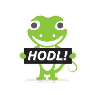 😃 HODL! hodl, criptomoeda, lagarto, meme, mercado de ações, investimento whatsapp sticker