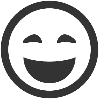 😄 emoji, smiley face, happy, positive telegram sticker