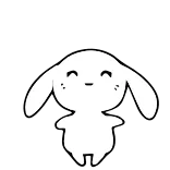 🐰 cute, bunny, kawaii, animal, cartoon, happy telegram sticker