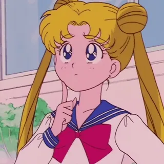 🌙 Sailor Moon anime, cartoon, meisje, zeeman, maan telegram sticker