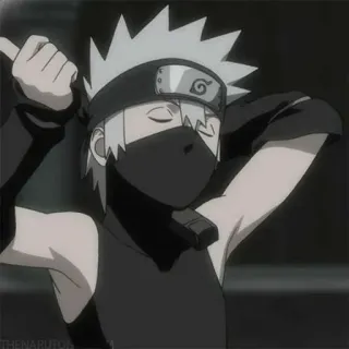⚡️ Kakashi Naruto anime, kakashi, naruto, ninja, manga, cartoon telegram sticker