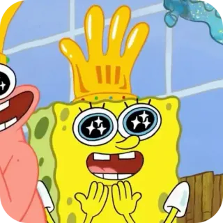 🤩 Spongebob Squarepants spongebob, zeichentrick, nickelodeon, spongebob schwammkopf, patrick, figur, lustig telegram sticker