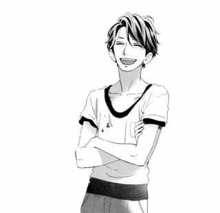 😂 anime, manga, character, happy, smile telegram sticker