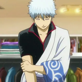 🔮 Gintoki Sakata Gintama Anime, Gintama, Gintoki Sakata, Personaje, Animación japonesa telegram sticker