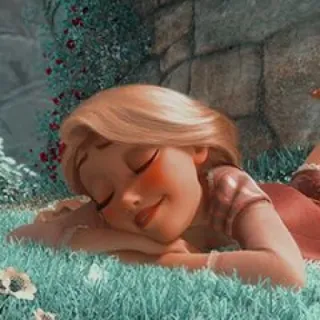 🌻 Rapunzel Tangled putri, disney, animasi, fantasi, pirang telegram sticker