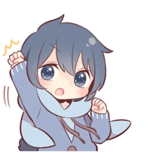 😃 치비, 애니메이션, 만화, 귀여운, 캐릭터, 카와이 telegram sticker