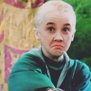 🤷‍♂️ Draco Malfoy Harry Potter Draco Malfoy, Harry Potter, Slytherin, bruxo, filme, personagem, jovem telegram sticker