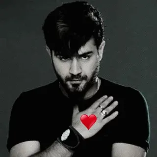 ❤️ mann, herz, porträt, liebe, geste, romantisch telegram sticker